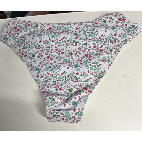 COZYEASE Girls' 2 Piece Ditsy Floral Print Knot Front Ruched Triangle. 12-13 Y - Picture 6 of 9